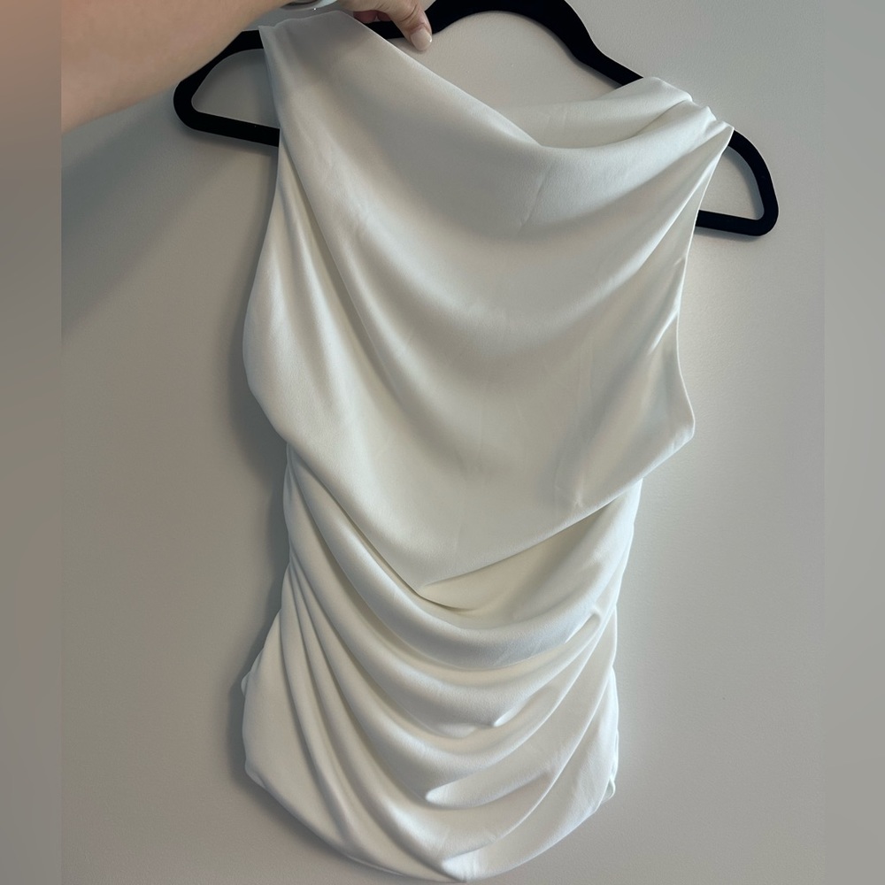 Zara Basic Draped Top - Picture 3 of 3